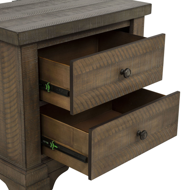 Augusta - Two Drawer Nightstand With USB Port - Furniture Source (IA) 