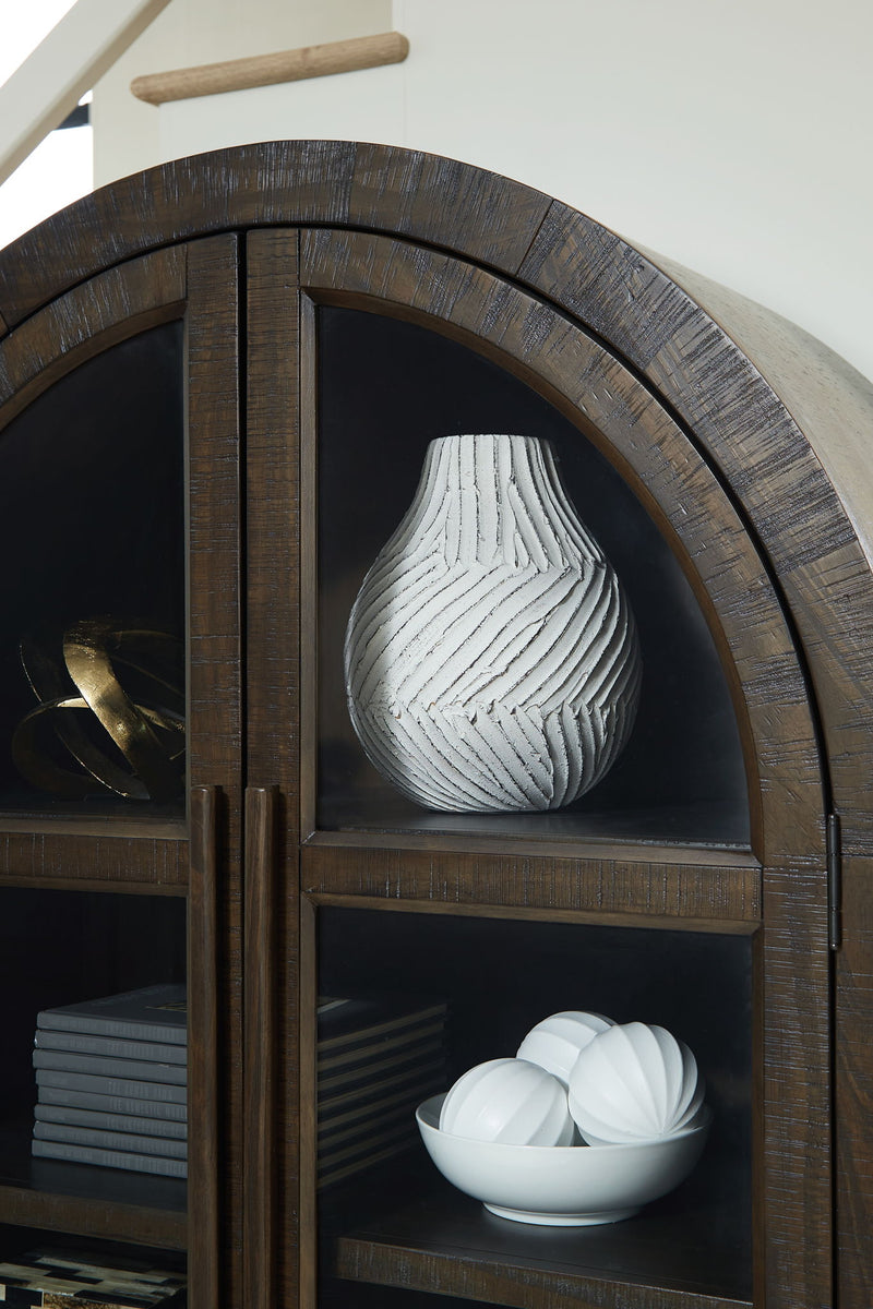 Benhall - Accent Cabinet - Dark Brown