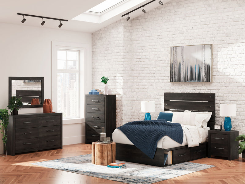 Hollivern - Panel Storage Bed