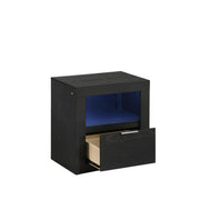 Asher - Nightstand With LED Light - Smoke - Furniture Source (IA) 