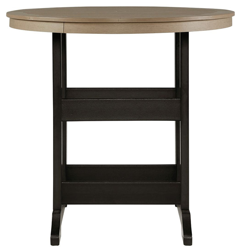 Fairen Trail - 5 Pc. - Dining Set with 4 Chairs - Black / Driftwood