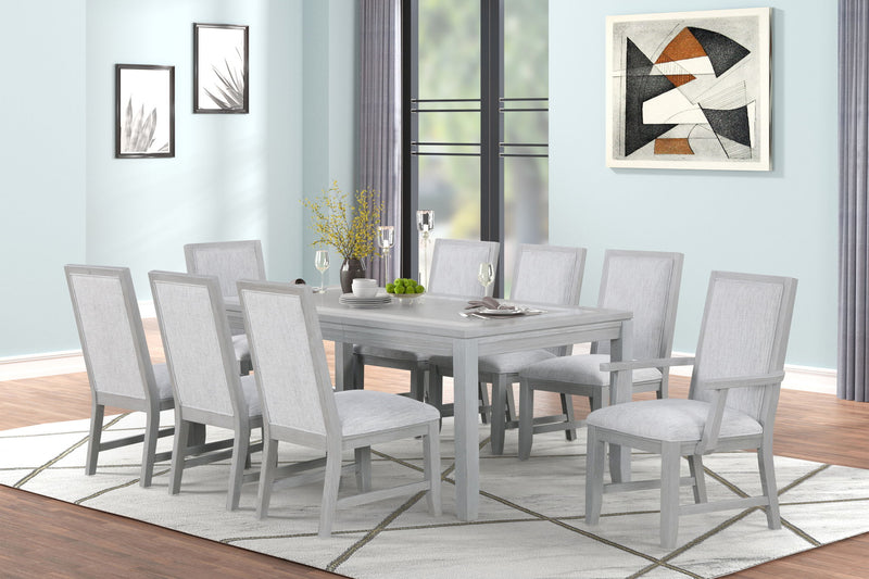 Fiona - Rectangle Dining Table - Mist Gray