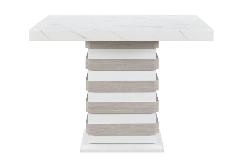 D2507 - Bar Table With Hidden Storage In The Base - White