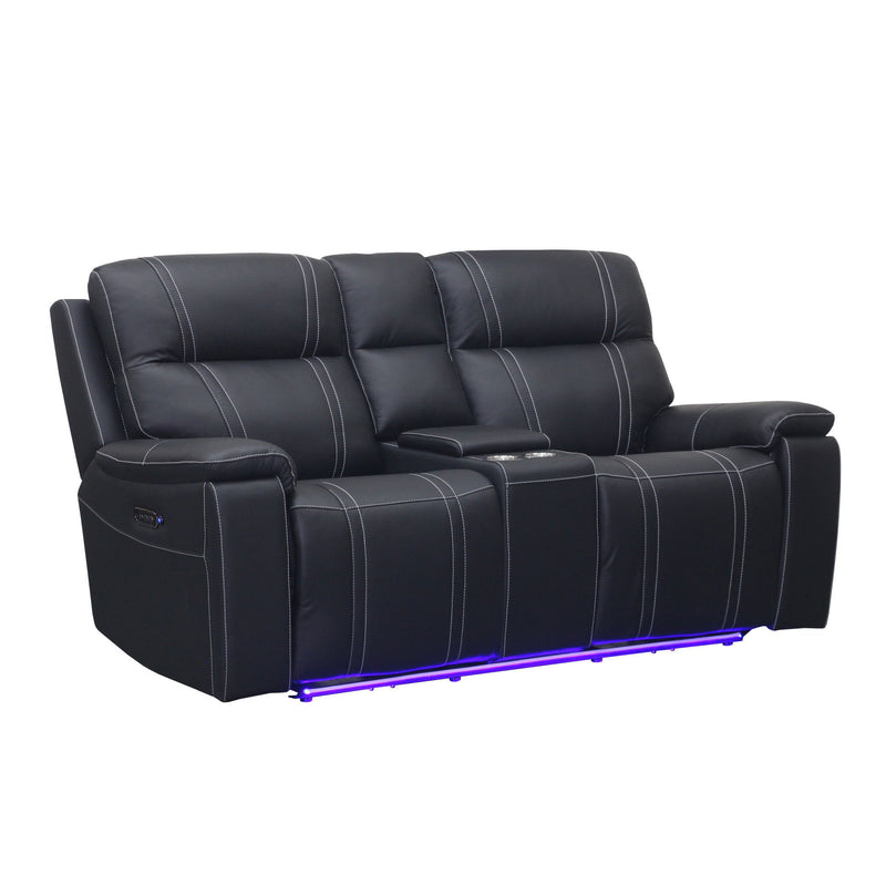 Hartley - Reclining Console Loveseat - Furniture Source (IA) 