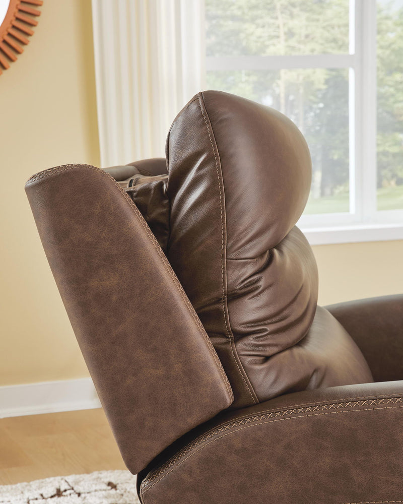Motion-Max - Swivel Glider Power Recliner - Saddle
