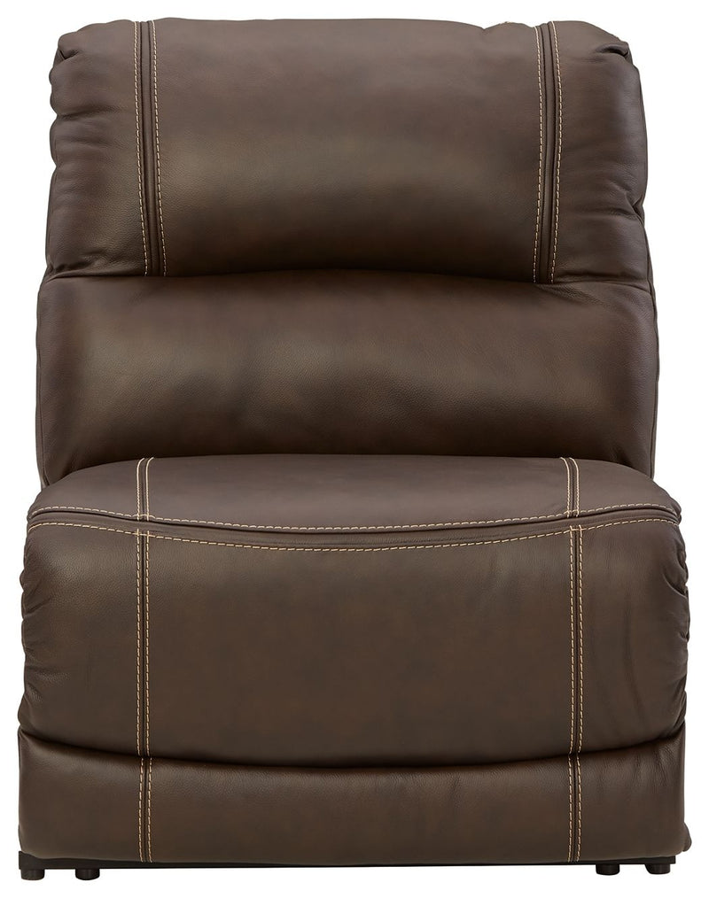 Dunleith - 9-Piece Power Reclining Sectional - Chocolate