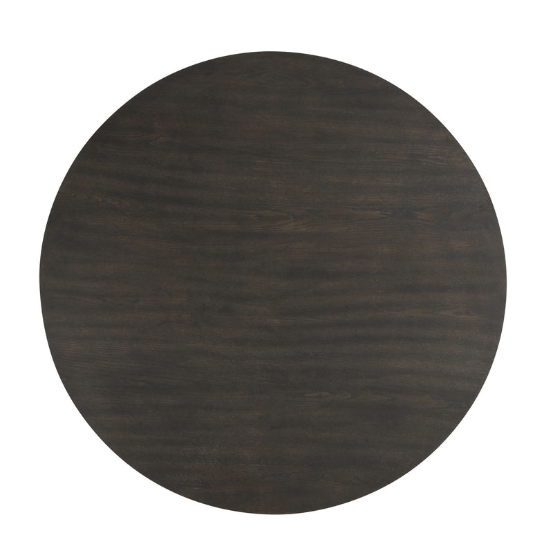 Plateau - 54" Round Dining Table - Top & Base - Dark Brown