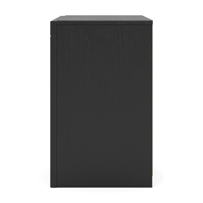 Stabotta - Two Drawer Night Stand - Black - Furniture Source (IA) 