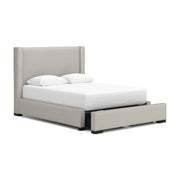 Brozmont - Queen Upholstered Storage Bed - Oatmeal - Furniture Source (IA) 