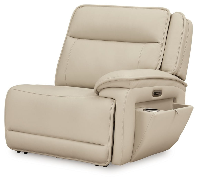Double Deal - 4-Piece Power Reclining Sectional - Almond