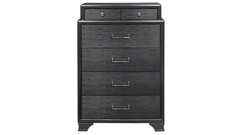 Jordyn - 5 Piece King Bedroom Set - Gray