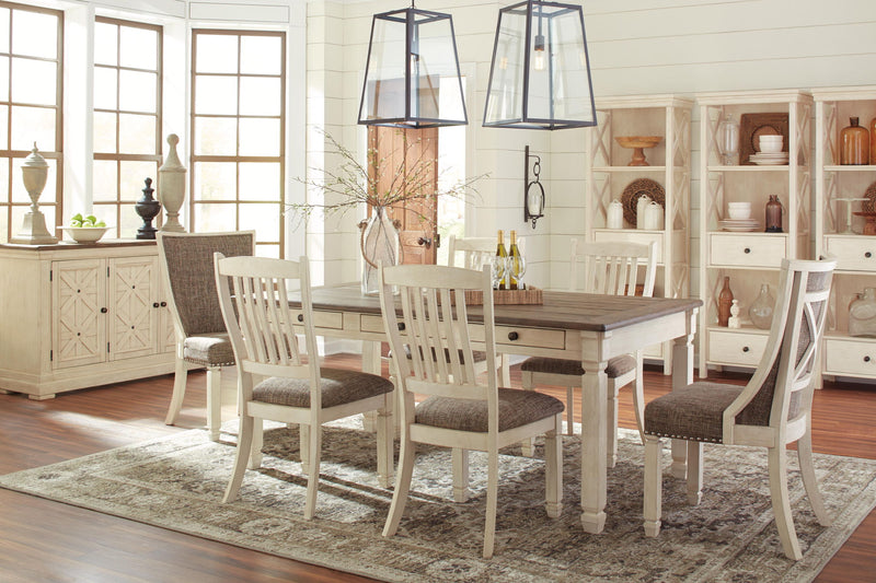 Bolanburg - Dining UPH Side Chair (Set of 2) - Rake Back - Brown / Beige