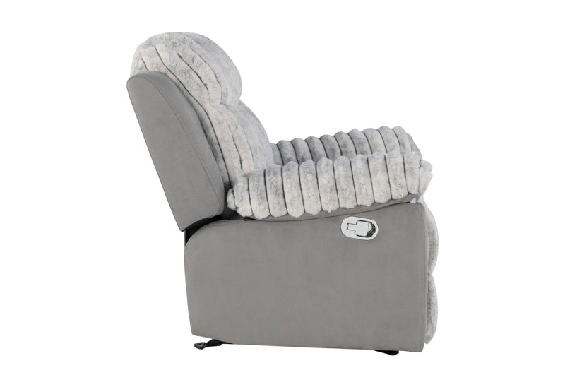 U6028 - Console Reclining Loveseat - Gray