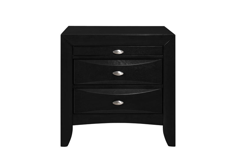 Linda - 5 Piece Full Bedroom Set - Black