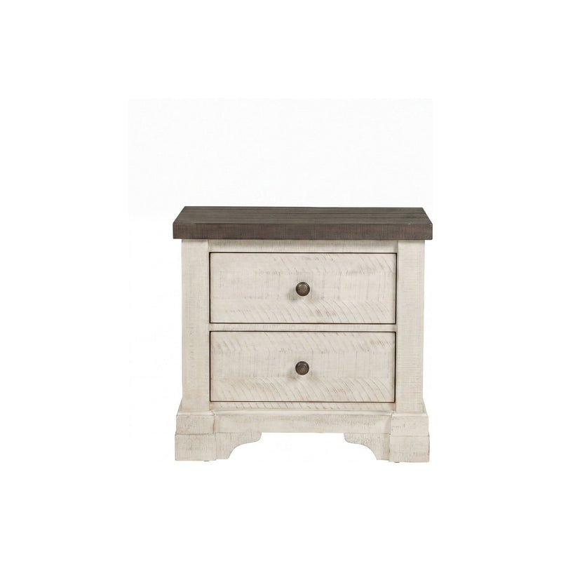 Augusta - Two Drawer Nightstand With USB Port - Furniture Source (IA) 