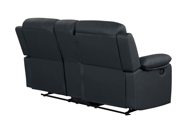 U6026 - Reclining Sofa With LED - Black