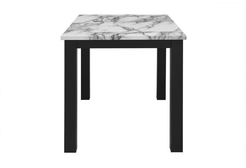 D8032 - 2 Piece Dining Room Set (Dining Table And Dining Chair) - Black / Gray / White
