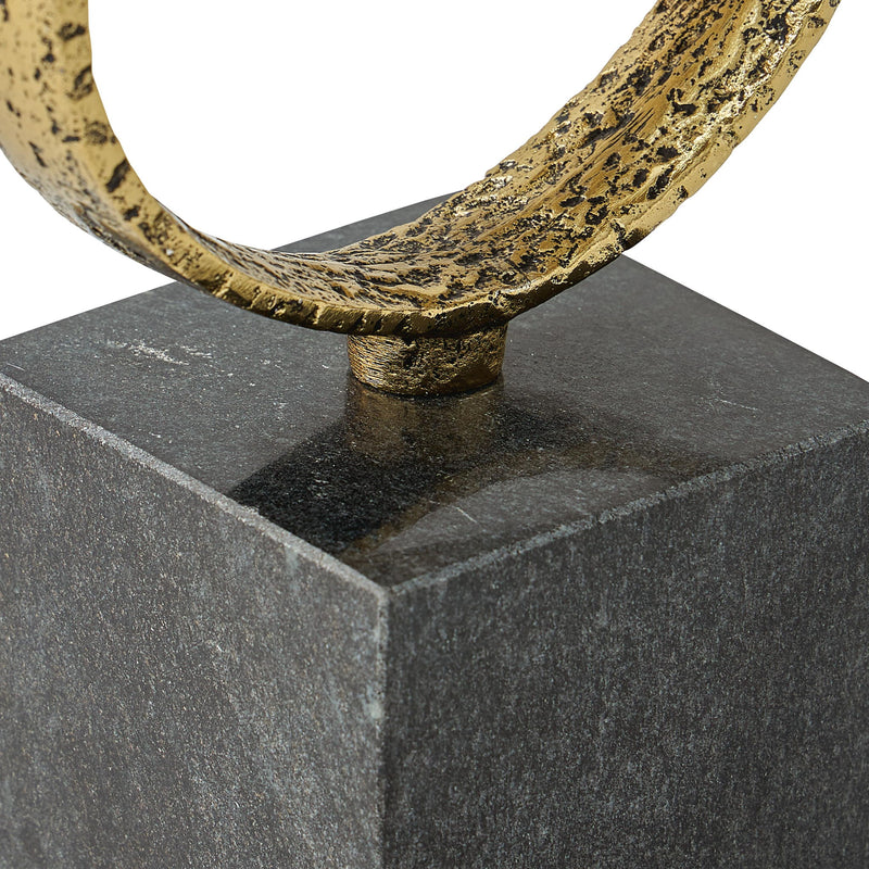 Wellcott - Sculpture - Gold Finish / Black