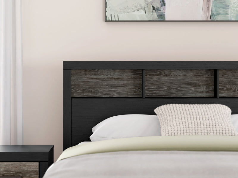 Broachmyn - Lighted Bookcase Panel Bed