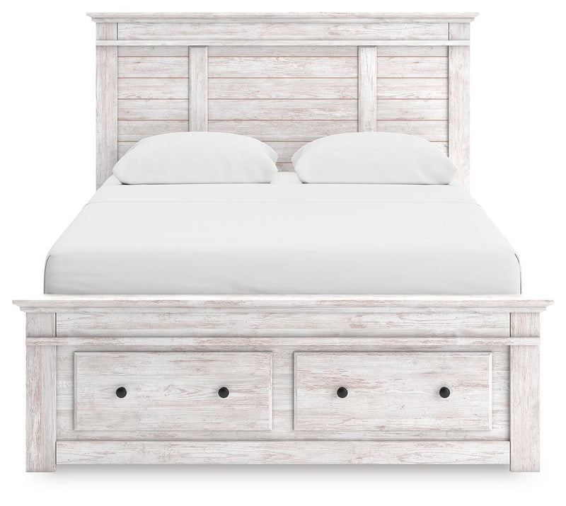 Makidern - Panel Storage Bed