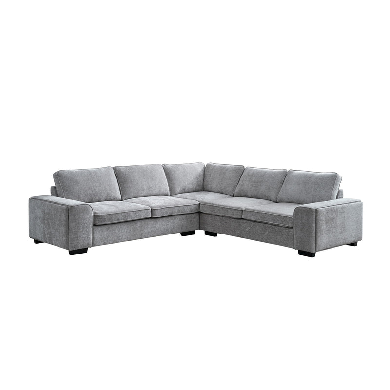 Dayne - 3 Piece Sleeper Sectional - Gray