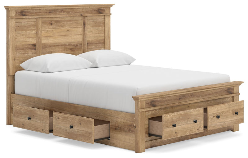 Makidern - Panel Storage Bed