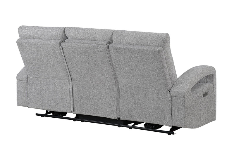 U6611 - Power Reclining Sofa With LED - Dark Gray