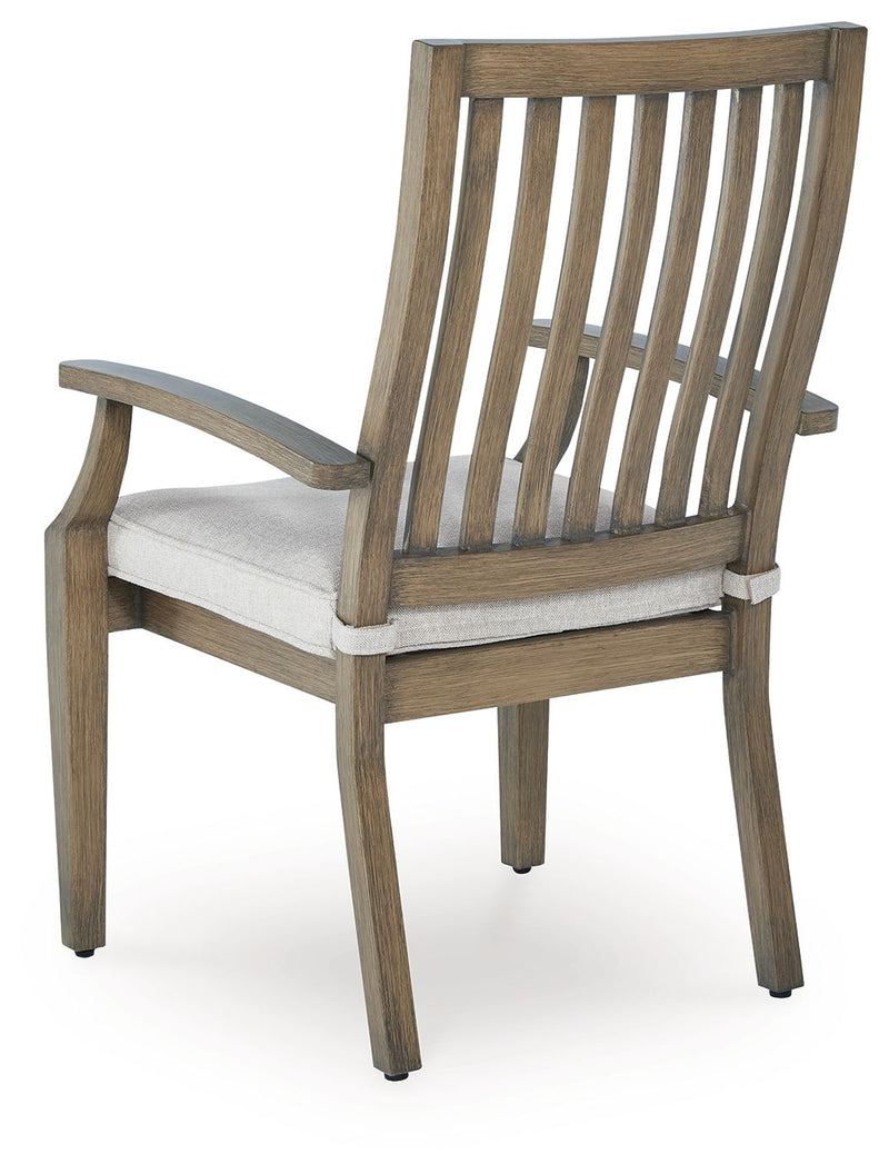Rainier Ranch - Arm Chair With Cushion (Set of 2) - Brown / Beige