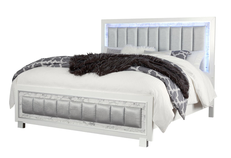 Santorini - 5 Piece Full Bedroom Set - White