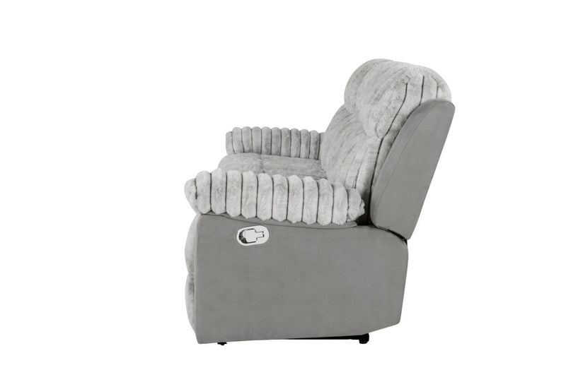 U6028 - Reclining Sofa / Console Reclining Loveseat - Gray