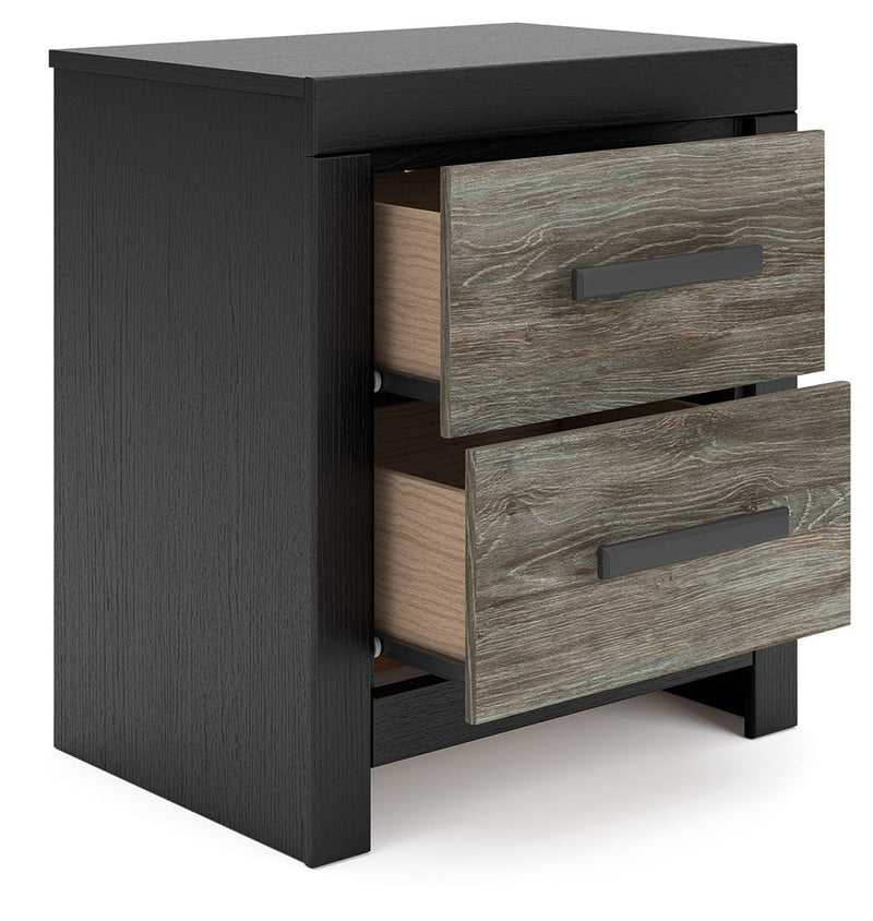 Broachmyn - 3 Pc. - Dresser And 2 Nightstands - Black / Gray