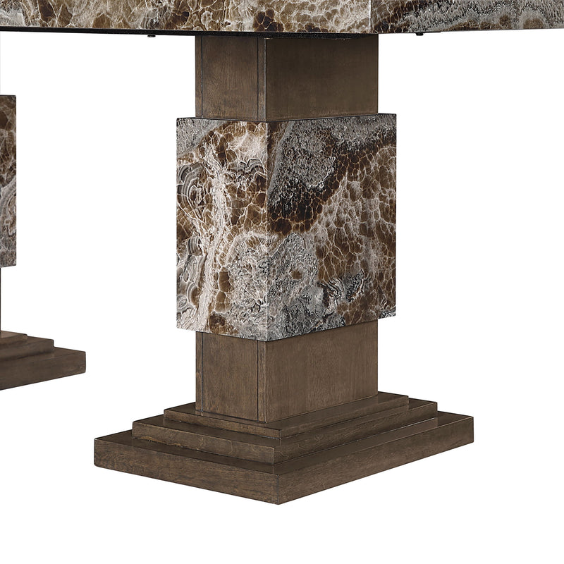 D12DT - Dining Table - Brown