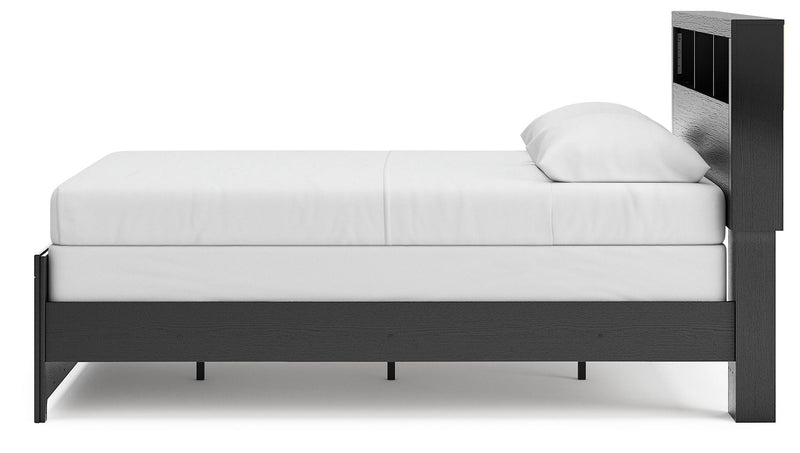 Broachmyn - Lighted Bookcase Panel Bed
