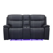 Hartley - Reclining Console Loveseat - Furniture Source (IA) 