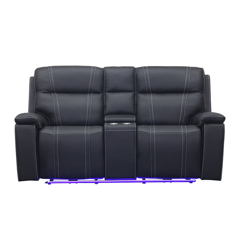 Hartley - Reclining Console Loveseat - Furniture Source (IA) 