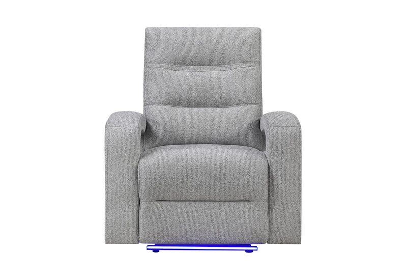 U6611 - 3 Piece Living Room Set (15 Power Reclining Sofa / Power Console Reclining Loveseat / Power Recliner) - Dark Gray