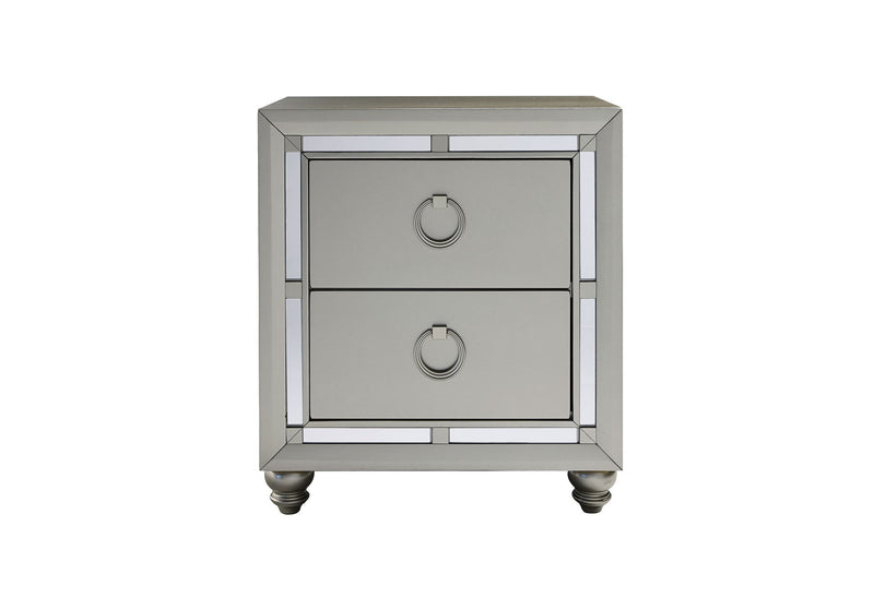 Riley - Nightstand - Silver