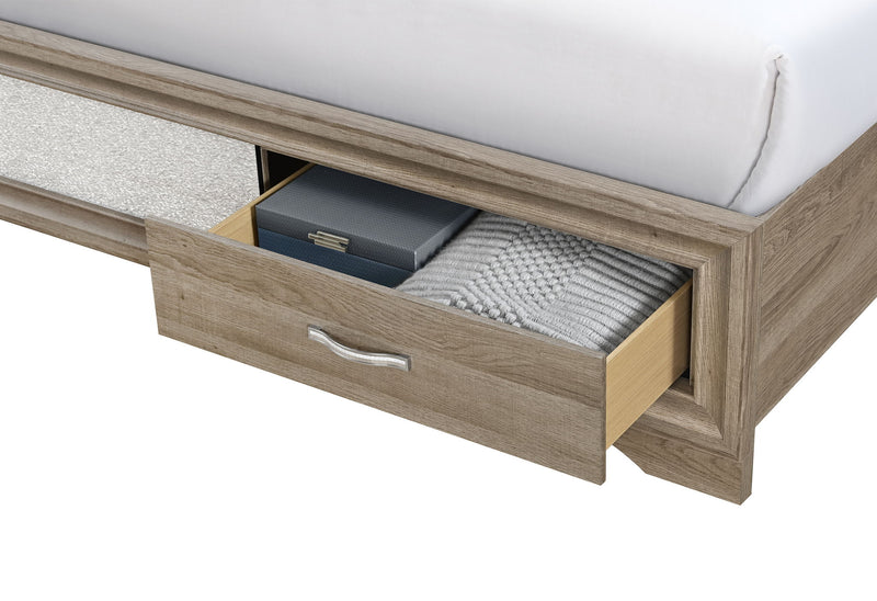 Seville - King Bed - Brown / Natural