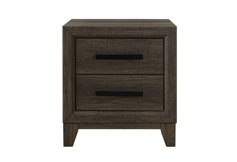 Harmony - 5 Piece King Bedroom Set (Bed, Dresser & Mirror, Nightstand, Chest) - Dark Brown