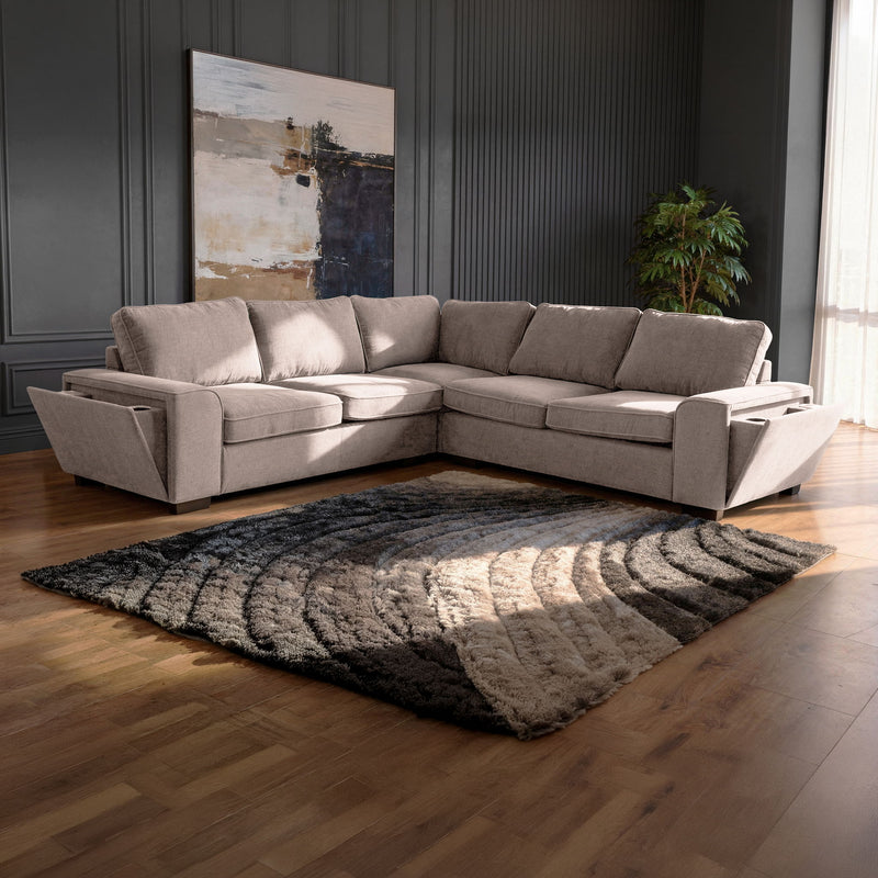 Dayne - 3 Piece Sleeper Sectional - Gray