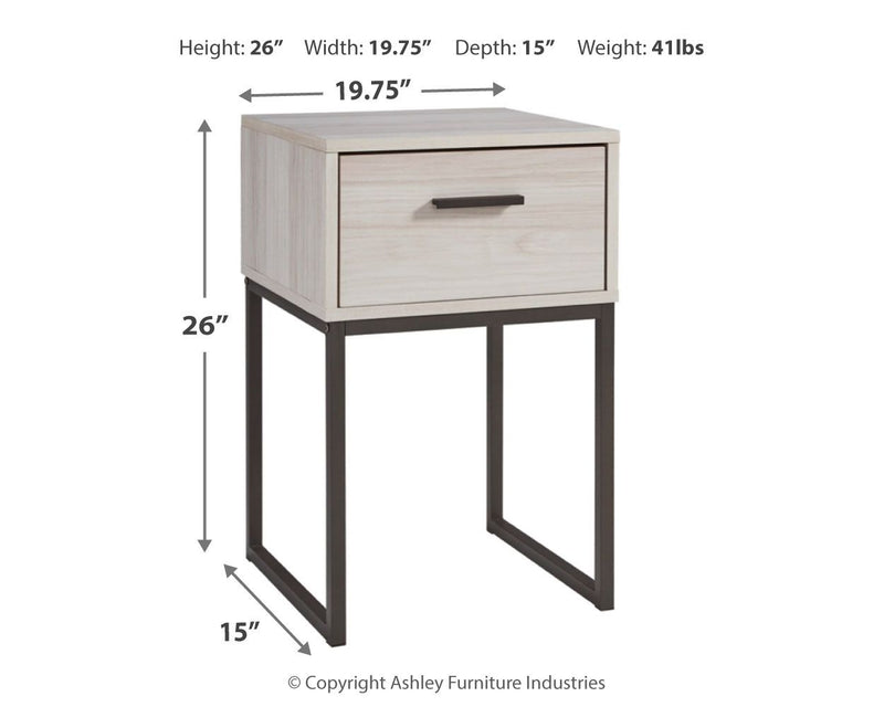 Socalle - One Drawer Night Stand