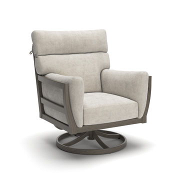 Point Sur - Swivel Lounge With Cushion - Beige / Brown - Furniture Source (IA) 