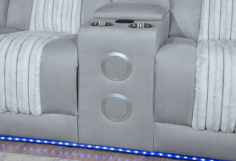 U8000 - P2 Sectional With LED - Light Gray