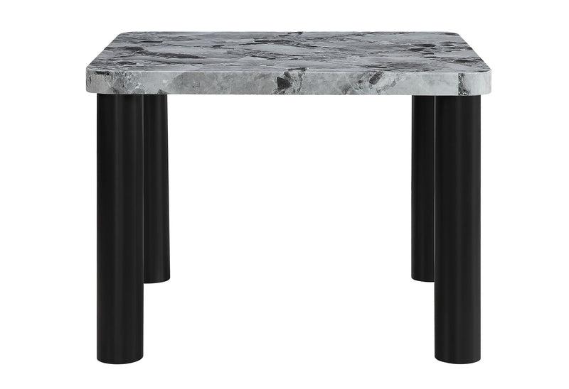 D5473 - 5 Piece Dining Room Set (Bar Table And 4 Bar Stools) - Black / Gray