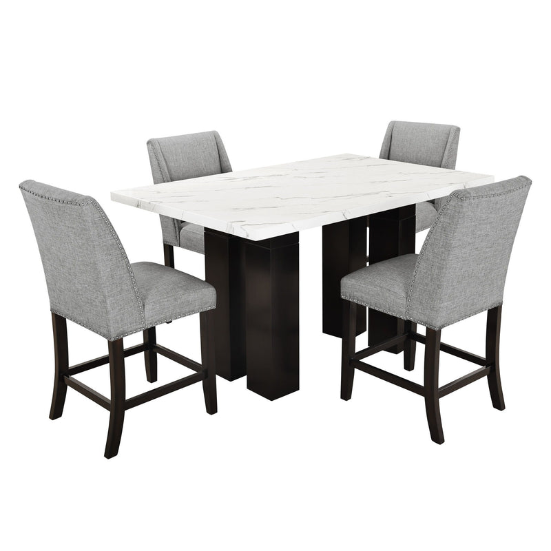 Faust - Counter Chair (Set of 2) - Gray